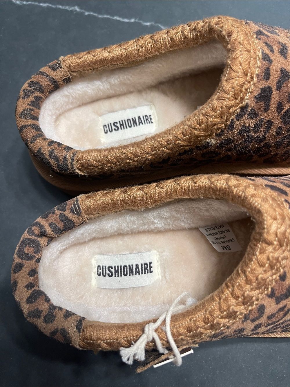 Size 8 - Cushionaire Leopard Print Women’s Slip-On Slippers in Brown - Picture 2 of 14
